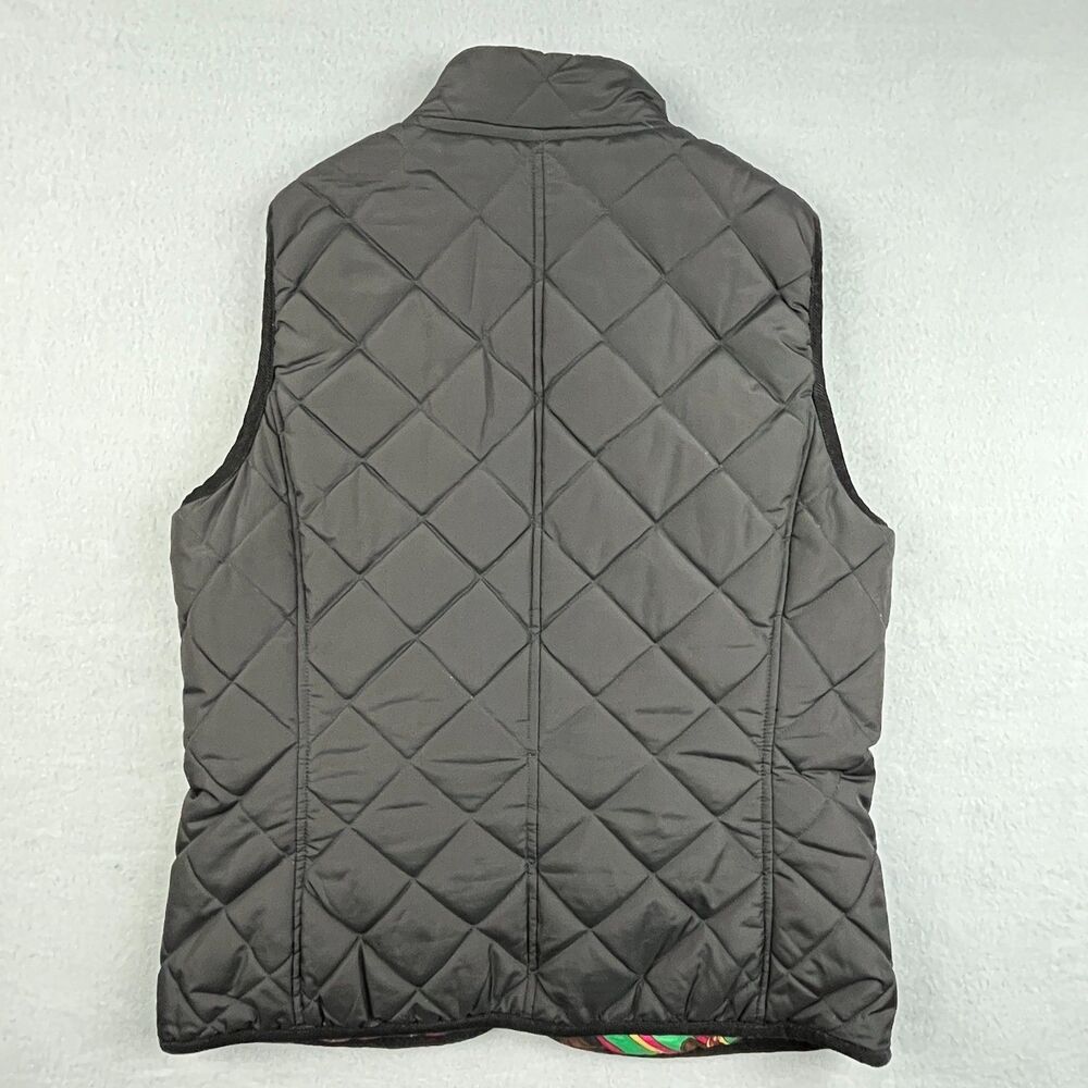 Ralph Lauren Reversible Quilted Vest Equestrian Crest Emblem Women's Small - Picture 9 of 9